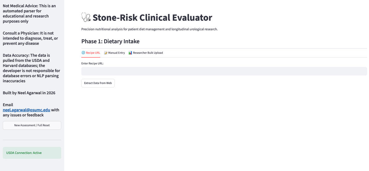 Kidney Stone-Risk Clinical Evaluator